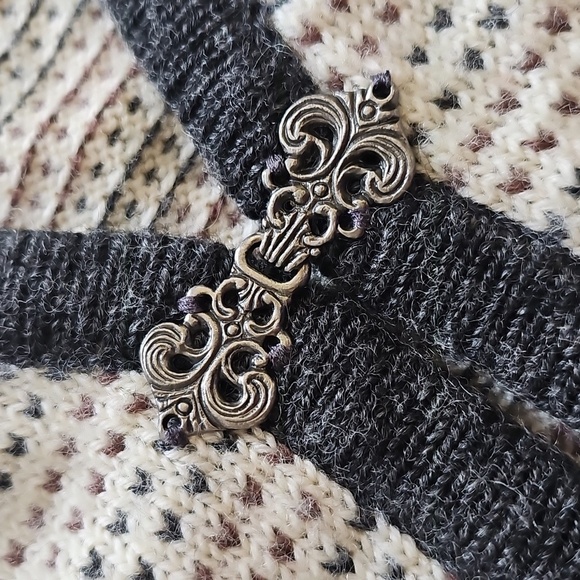 Maria Lammi Merino Wool Handmade Finnish Knit Sweater Vest, XL - Picture 4 of 14